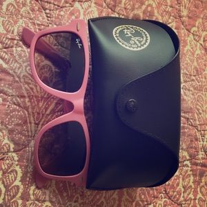 Matte Pink Ray Ban Wayfarers